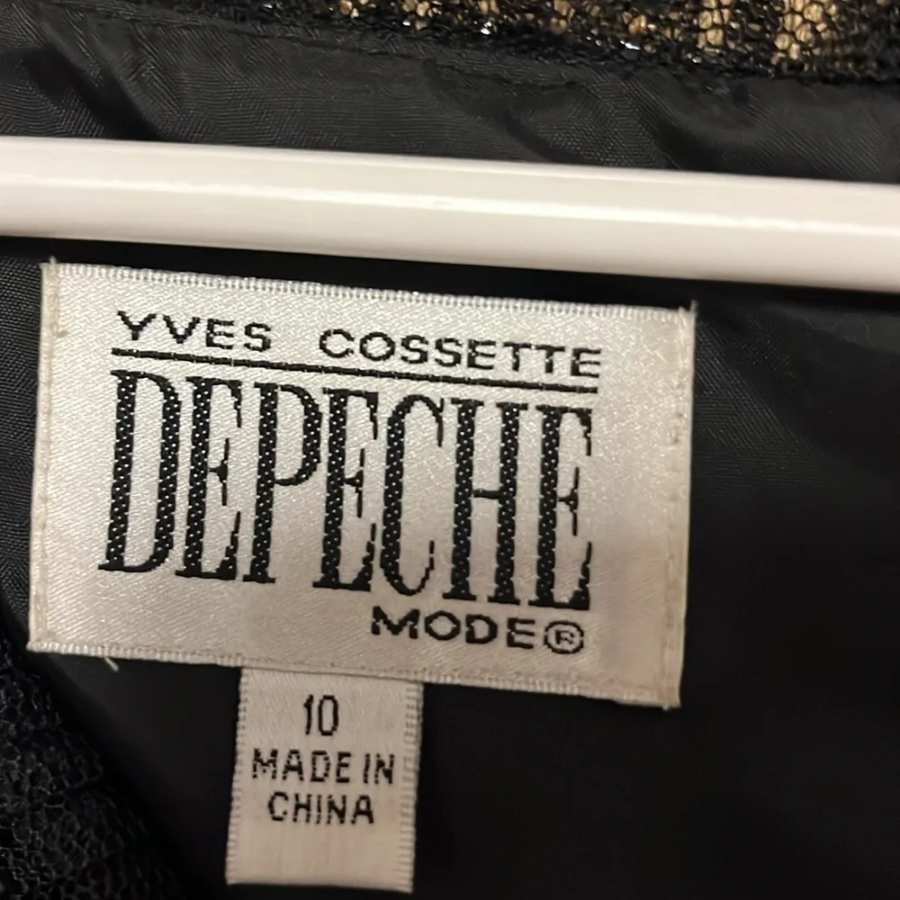 Yves Cossette Depeche Mode Black Dress